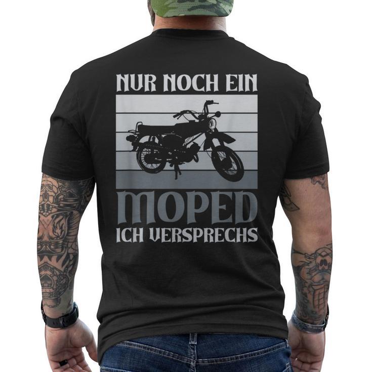 Nur Noch Ein Moped Ich Promise Simson Ddr 2 Taktintage T-Shirt mit Rückendruck