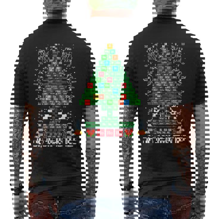 Oh Chemistree Natale Chimica Chimica Scienza Tavola T-shirt da uomo con stampa posteriore
