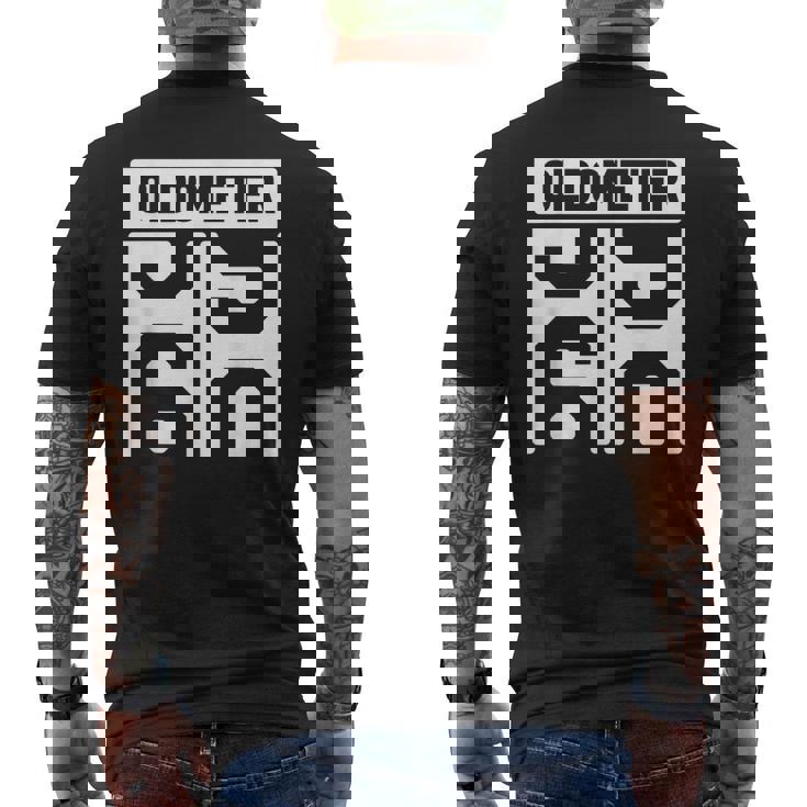 Oldometer 59-60 60° Compleanno Divertente Regali 60 Anni T-shirt da uomo con stampa posteriore