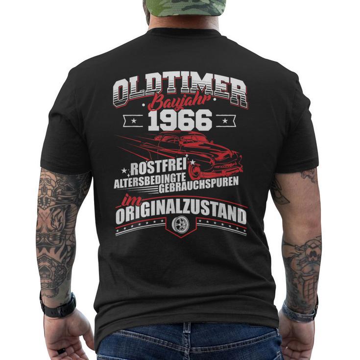 Oldtimer Baujahr 1966Intage Birthday T-Shirt mit Rückendruck