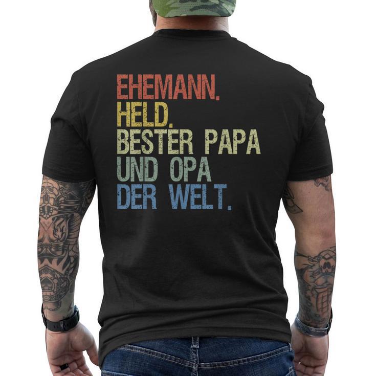 Opa Und Papa Bester Papa Und Opa Der Welt T-Shirt mit Rückendruck