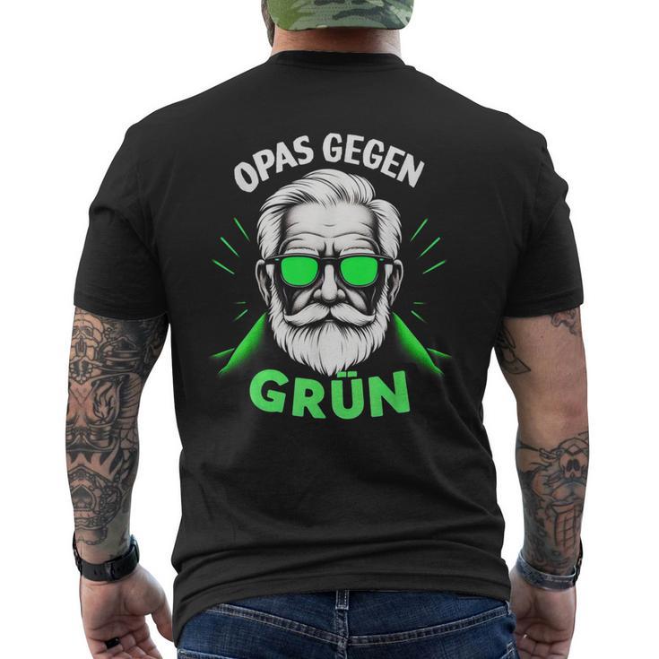 Opas Gegen Grüne Nein Danke T-Shirt mit Rückendruck