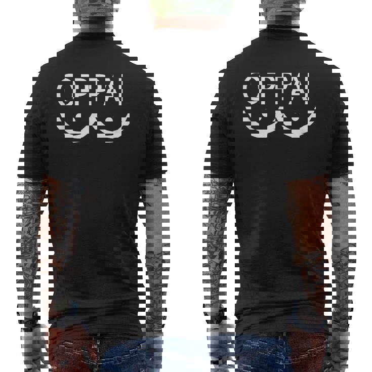 Oppai T-shirt da uomo con stampa posteriore