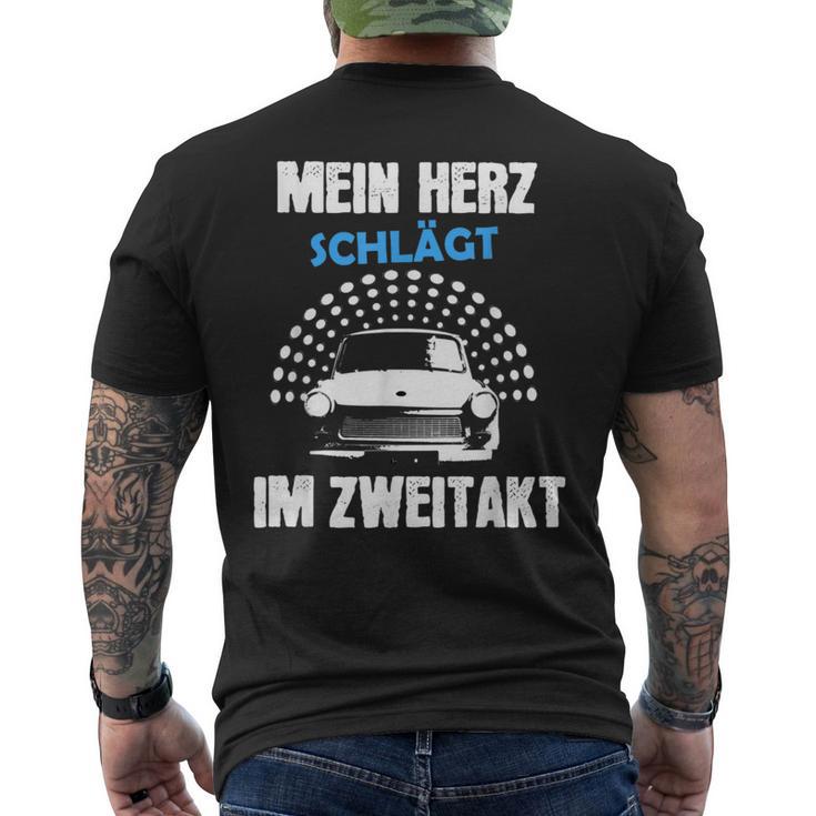 Ostdeutschland Ossi Zwei Takter Trabbi Idea T-Shirt mit Rückendruck