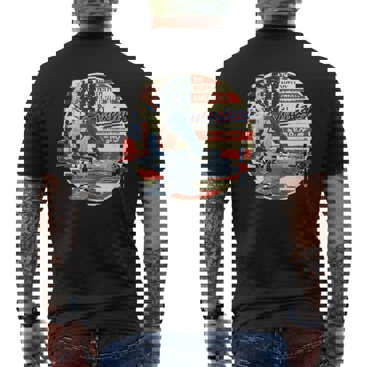 P51 Mustang T Aereo Camicie Per Uomo Camicia Pinup Seconda Guerra Mondiale T-shirt da uomo con stampa posteriore
