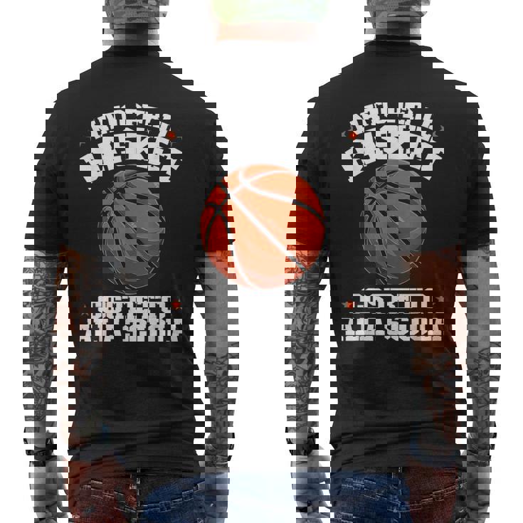 Pallacanestro Nato Per Il Basket Divertente Basketball T-shirt da uomo con stampa posteriore