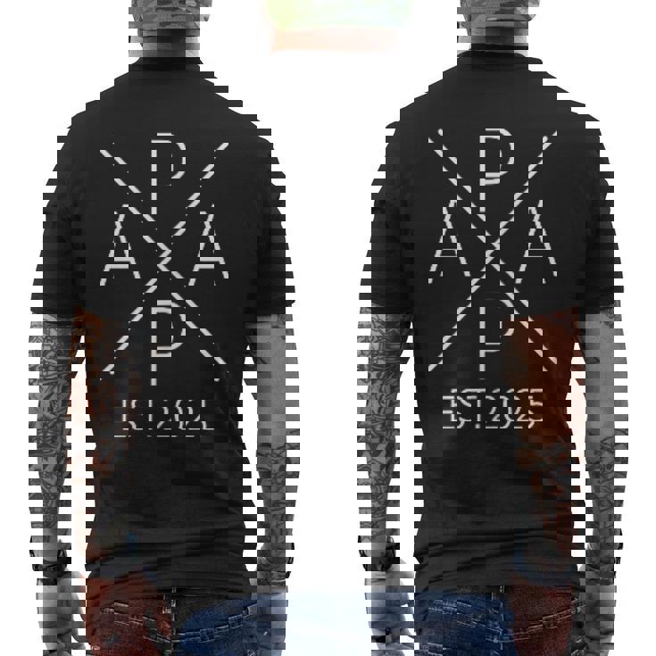 Papa Est 2025 Padre Para Ser 2025 Orgulloso Papa 2025 Camiseta Hombre Estampado Espalda