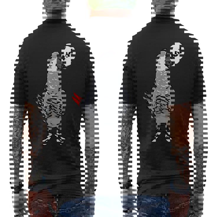 Pappagallo Cenerino Divertido T-shirt da uomo con stampa posteriore