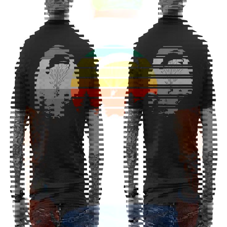 Parapendio Suintage Sunset Sun Set Paragliders Meme T-shirt da uomo con stampa posteriore