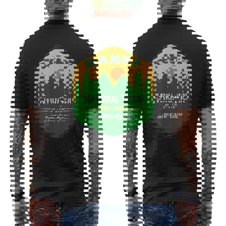 Parque Nacional Banff Alberta Canadá Est 1885 Camiseta Hombre Estampado Espalda