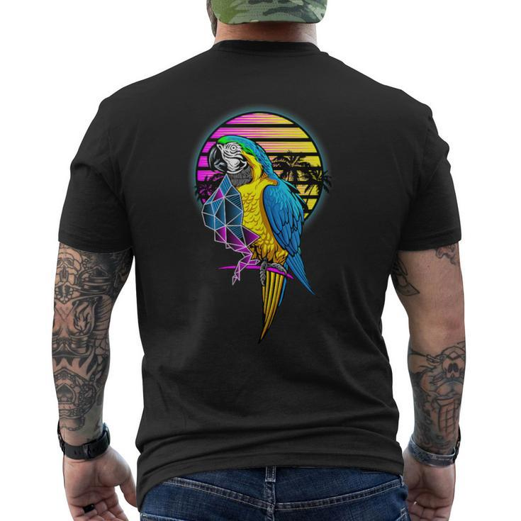 Parrots Summer Streetwear Party Fashion Men's T-shirt Back Print