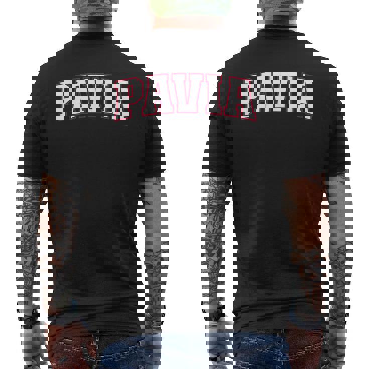 Pavia Orgulloso Italiano Ciudad En Italia Pavia Camiseta Hombre Estampado Espalda
