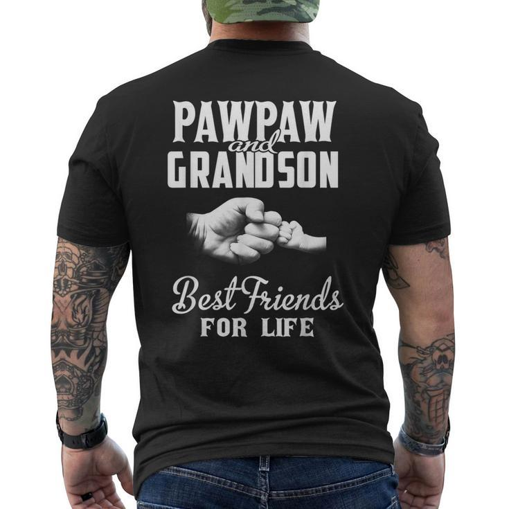 Pawpaw And Grandson Best Friends For Life Grandpa Men Men's T-shirt Back Print