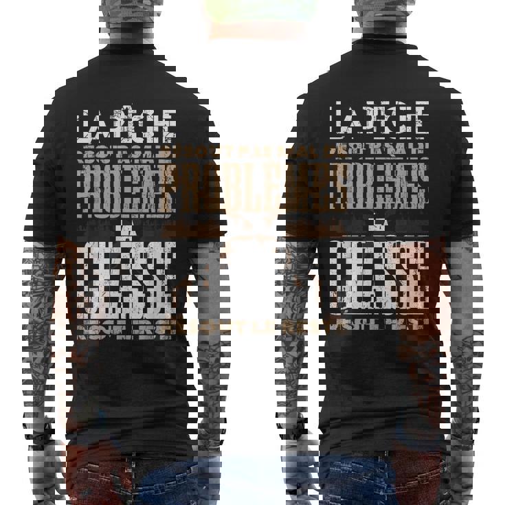 Pêche Chasse Homme Sanglier Cadeau Chasse Hommes T-shirt imprimé au dos