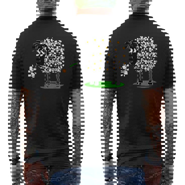Pecora Con Fiore Lana Amante Delle Pecore E Agricoltore T-shirt da uomo con stampa posteriore