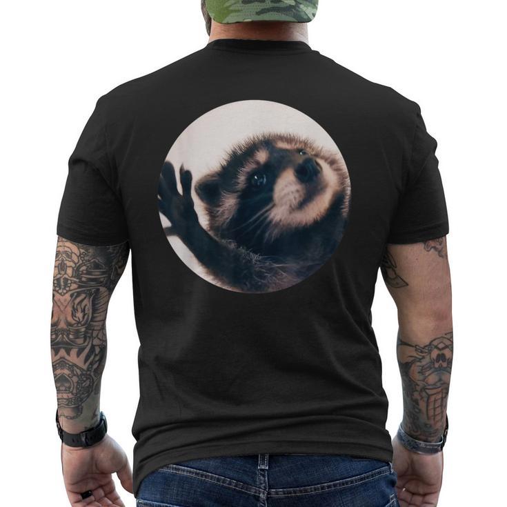 Pedro Dancing Raccoon Meme Men's T-shirt Back Print | Mazezy