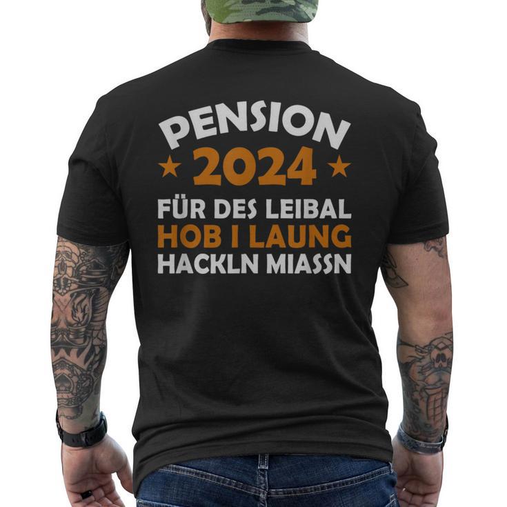 Pension 2024 Für Dieses Musste Ich Lang Arbeit T-Shirt mit Rückendruck