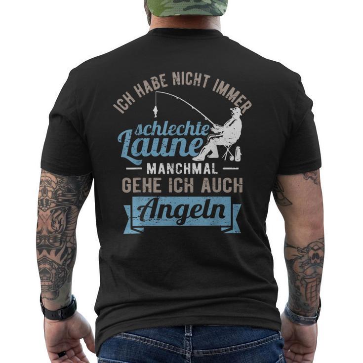 Petri Heil Fischer Manchmal Gehe Ich Auch Angeling S T-Shirt mit Rückendruck