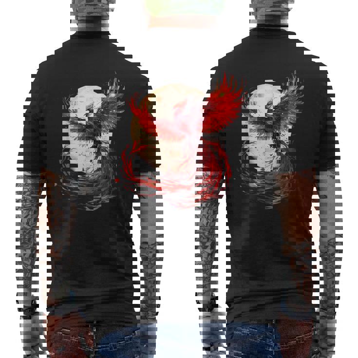 Phoenix Rising Fire Phoenix Bird Mythical Bird Rajeunissement Des Oiseaux T-shirt imprimé au dos