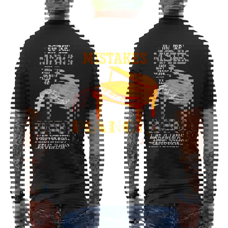 Pianista Regalo Divertente Orchestra Musica Pianoforte T-shirt da uomo con stampa posteriore