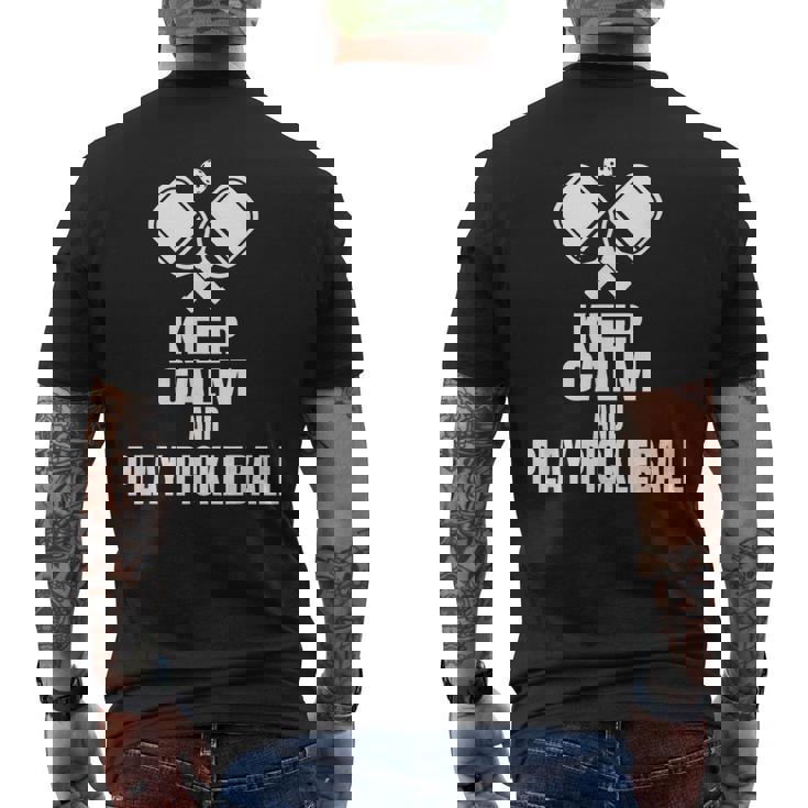 Pickleball Gioca A Pickleball Paddle Tennis T-shirt da uomo con stampa posteriore