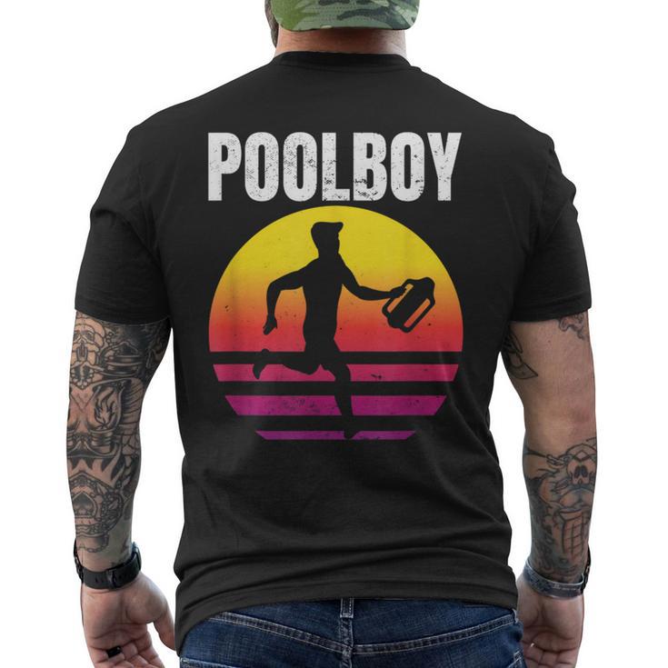 Poolboy Bademeister Lifeguard Swimming Pool Indoor Pool T-Shirt mit Rückendruck