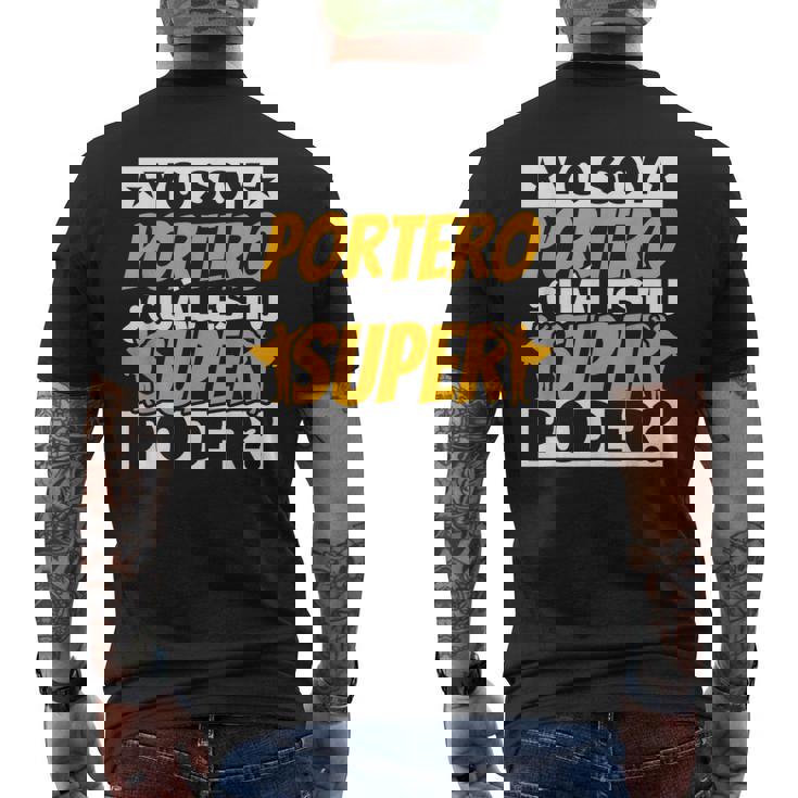 Portero Regalos Divertidos Camiseta Hombre Estampado Espalda