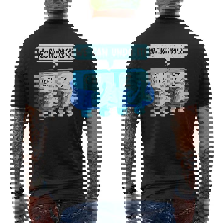 Programmatore Ingegnere Informatico Sviluppatore Di Software T-shirt da uomo con stampa posteriore