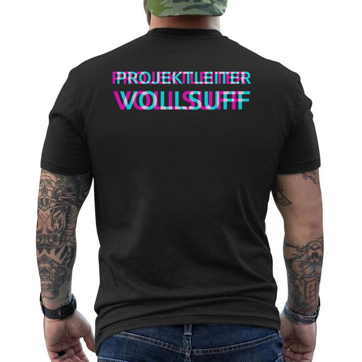 Project Managerollsuff Partner Look Saufen Groups T-Shirt mit Rückendruck