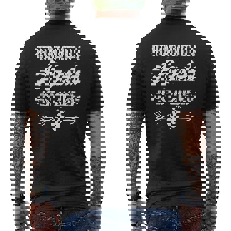 Promovido A Abuelo 2025 Abuelo Español Ascendido A Abuelo Camiseta Hombre Estampado Espalda