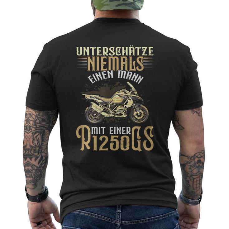 R1250gs Motorrad Reise Enduro Biker Speedintage T-Shirt mit Rückendruck