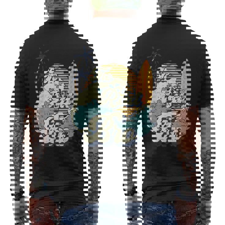 The Rad Bro Big One Surf Birthday Decorations For Brother Men's T-shirt Back Print