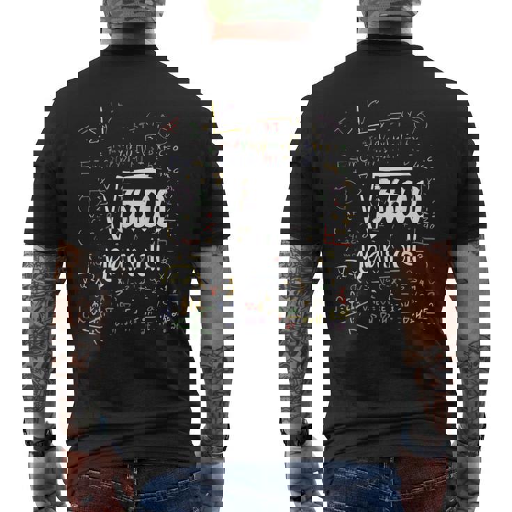 Radice Quadrata Di 3600 Nerd 60 Anni 60 ° Compleanno Matematica T-shirt da uomo con stampa posteriore