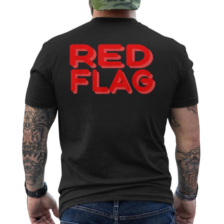 Red Flag T-Shirt mit Rückendruck