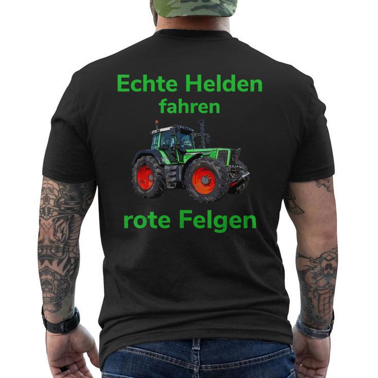 Red Rims Echte Helden Fahren R T-Shirt mit Rückendruck