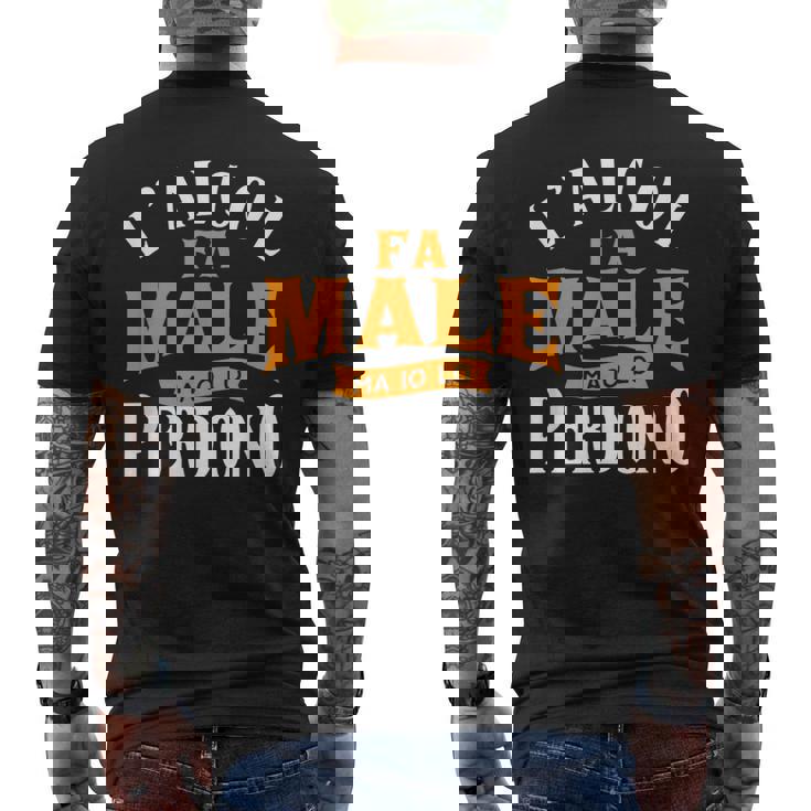Regalo Divertente L’Alcol Fa Male Ma Io Lo Perdono T-shirt da uomo con stampa posteriore