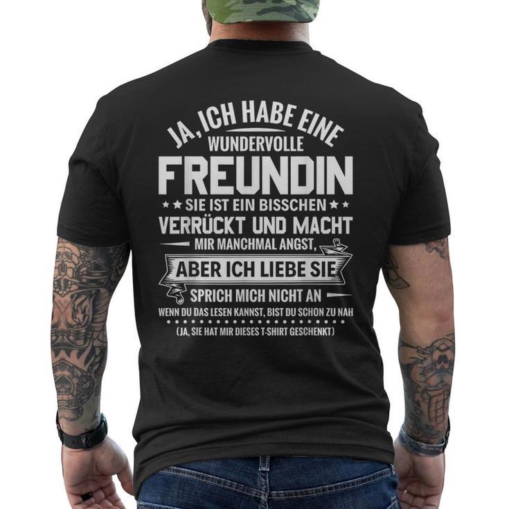 Relationship Partner Don't Speak Ich Habe Eine Freundin T-Shirt mit Rückendruck