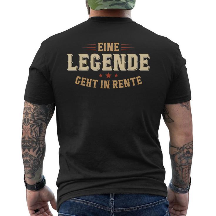 Rente 2024 Eine Legende Geht In Rente Rentner T-Shirt mit Rückendruck