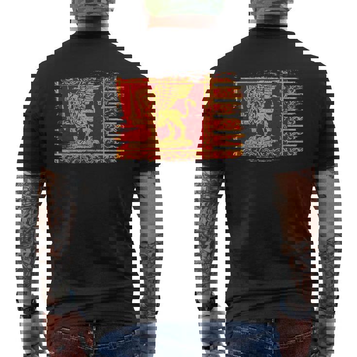 Repúblicaeneciaeneto Italia Bandera León Aladointage Camiseta Hombre Estampado Espalda