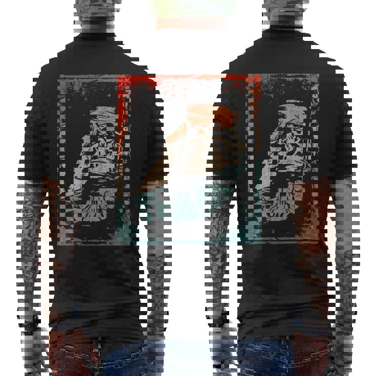 Retro Ginebra Whisky Escocés Bourbon Camiseta Hombre Estampado Espalda