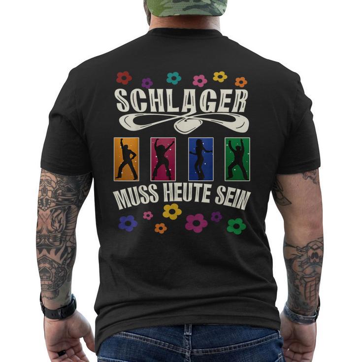 Retro Schlager Costume Outfit For Schlager Party T-Shirt mit Rückendruck