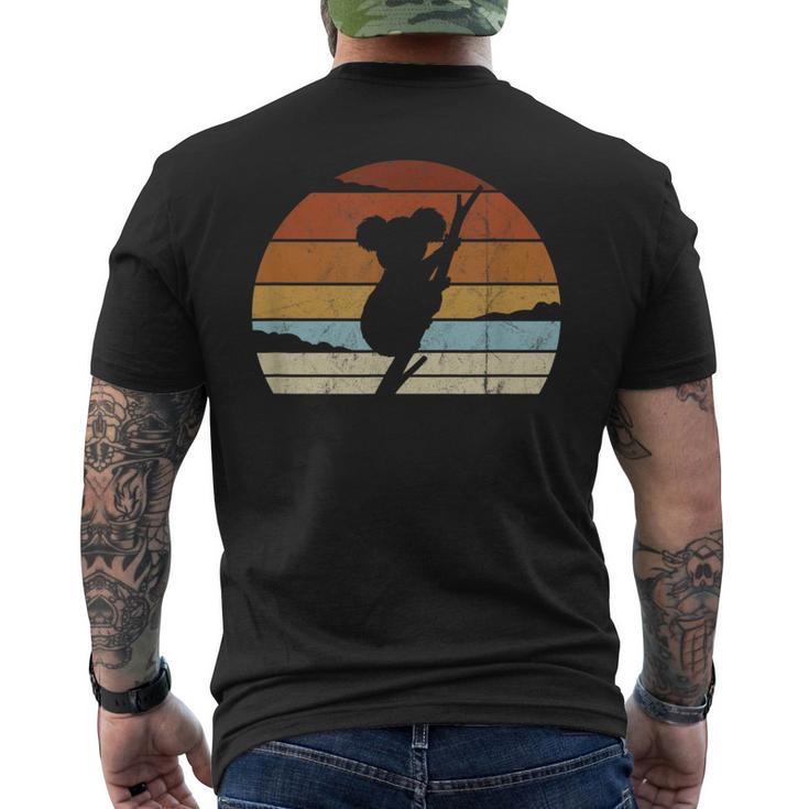 Retro Sunset Koala Bear Silhouette Baggy Koala T-Shirt mit Rückendruck