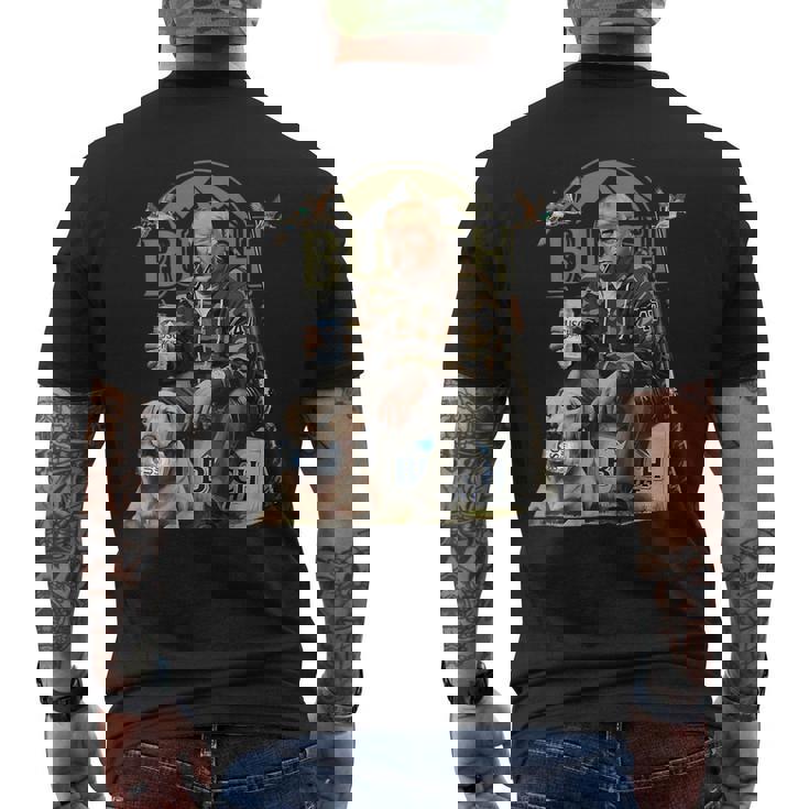 Retro Trump Hunting Deer Beer Drinking Hunting On Back Men's T-shirt Back Print