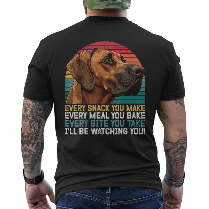 Ridgeback Jeden Bissen Den Du Isst Ridgeback T-Shirt mit Rückendruck