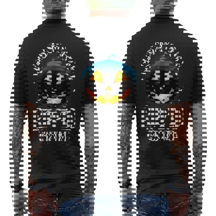 Ripped Halloween Matching Pajama Costume Men's T-shirt Back Print