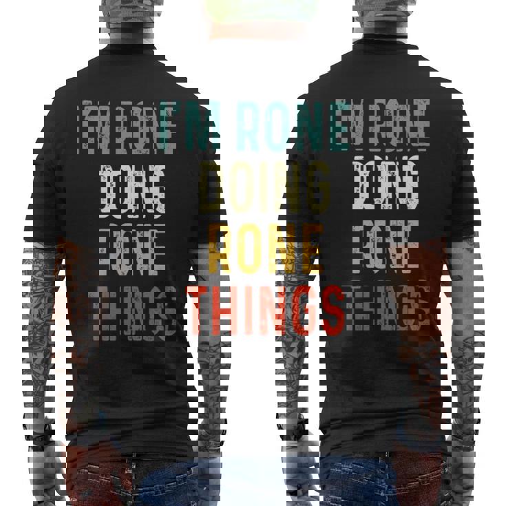 Rone Family Crest Rone Rone Clothing Rone T Rone T For The Rone 31 Men's T-shirt Back Print