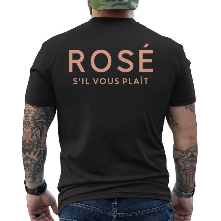 Rosé S'ilous Plaît Rosé Bitte S T-Shirt mit Rückendruck