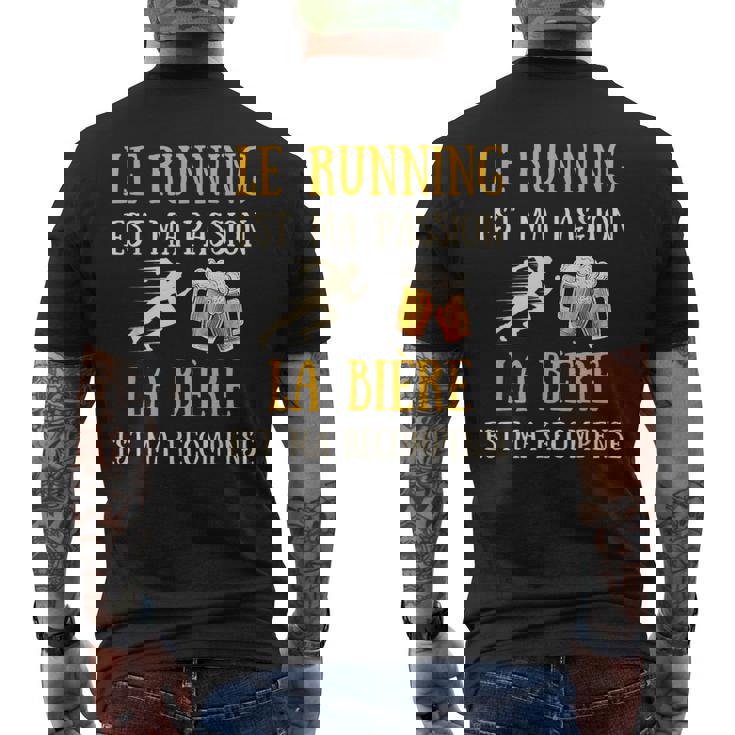 Running Bière Homme Humour Course À Pied Idée Cadeauintage T-shirt imprimé au dos