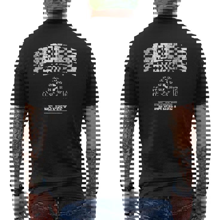 Saddle Brook Nj New Jersey T-shirt da uomo con stampa posteriore