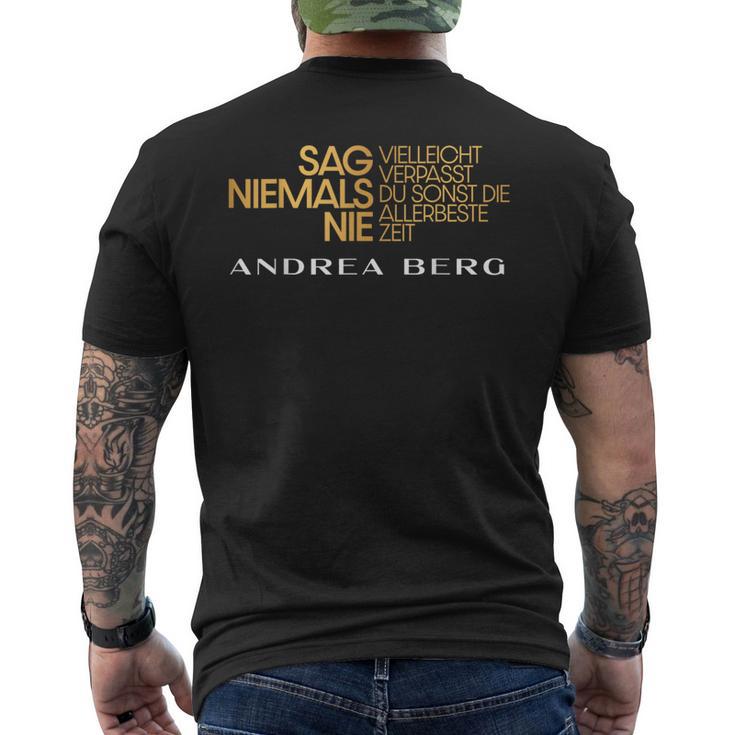 Sag Niemals Nie 2 T-Shirt mit Rückendruck